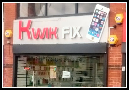 Kwik Fix, Manchester - Tel: 0161 222 0990