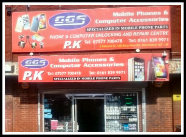 GGS Mobile & Computer Accessories, Manchester - Tel: 0161 839 9971 / 07577 700478