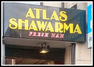 Atlas Shawarma, Wilmslow Road, Rusholme Manchester, M14 - Tel: