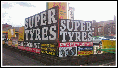 Super Tyres, 742 Stockport Road, Longsight, Manchester - Tel: 0161 917 7978 / 07907 903636