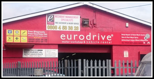 EuroDrive Car & Van Rental, Newton Avenue, Longsight, Manchester - Tel: 0161 272 6677