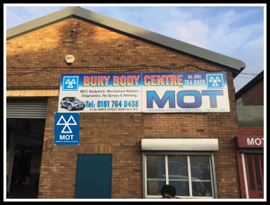 Bury Body Centre & MOT Station, Bury - Tel: 0161 764 0408 / 07878 912317