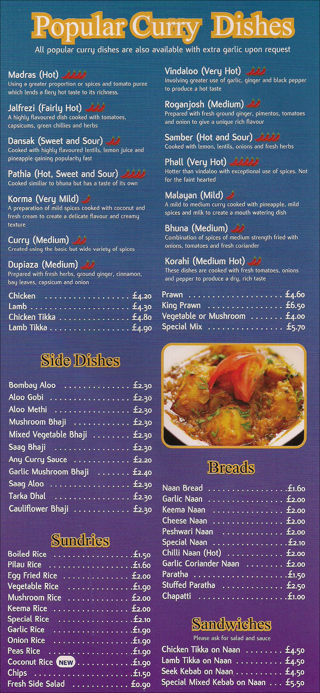 Menu Page 5 of 6